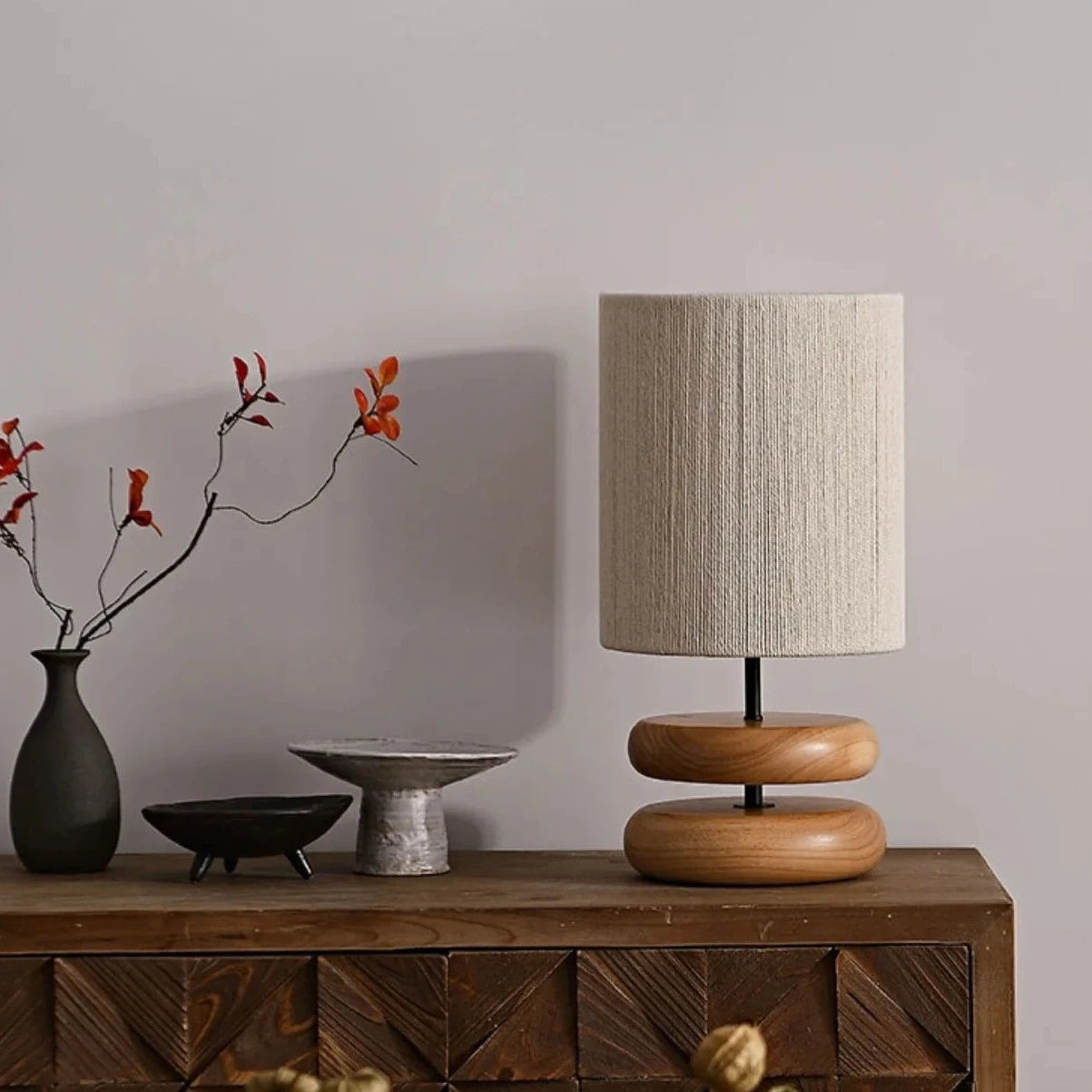 Hikari - Solid Wood Table Lamp