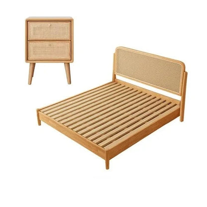 Karin - Rattan Solid Wood Bed