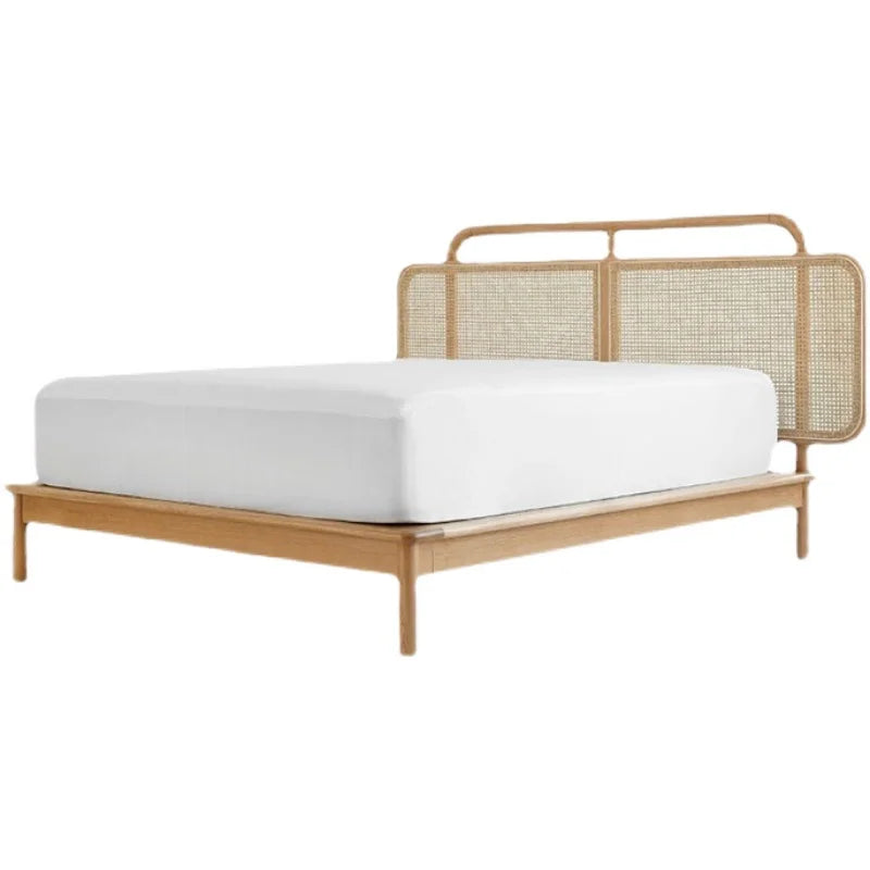 Kiyomi Rattan Ash Wood Bed