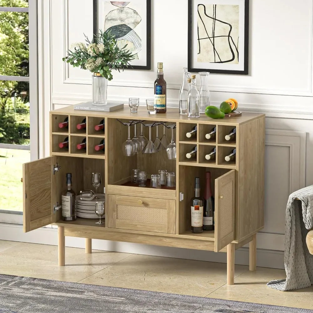 Morita - Rattan Wine Bar Cabinet