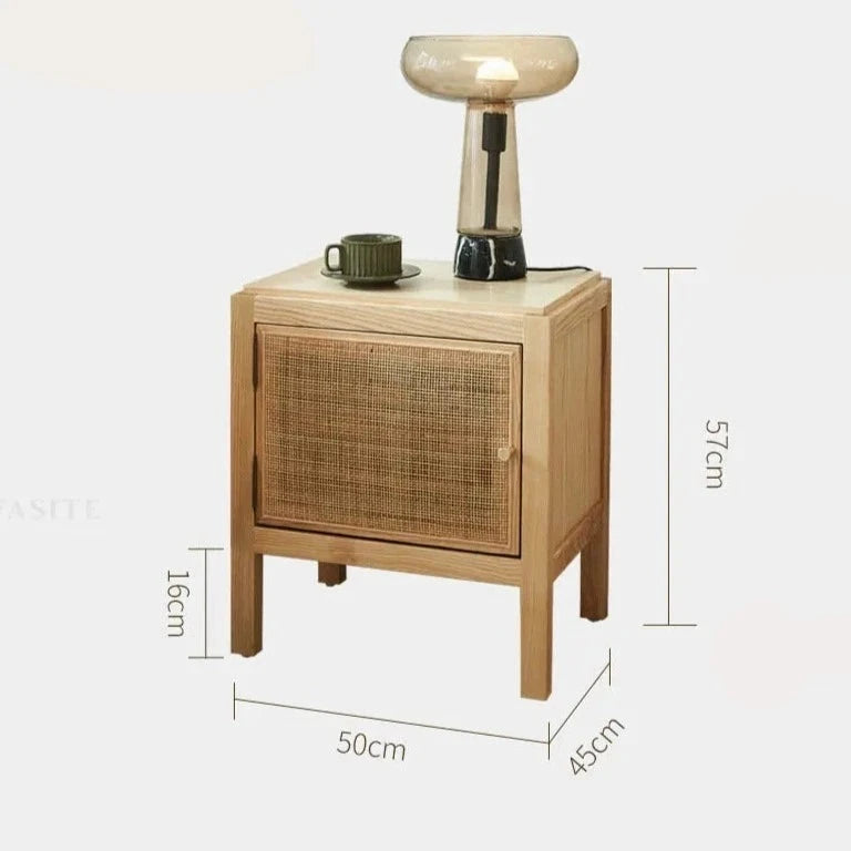 Wabi-Sabi Ash Wood Night Stand